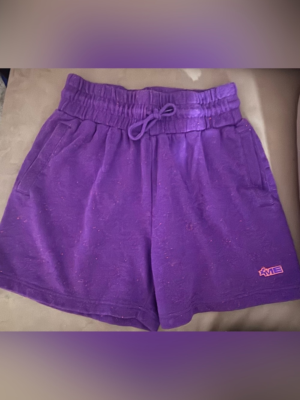 Melody Ehsani Purple Sweat Shorts size Small